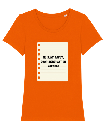 REZERVAT CU VORBELE Bright Orange
