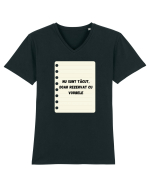 REZERVAT CU VORBELE Tricou mânecă scurtă guler V Bărbat Presenter