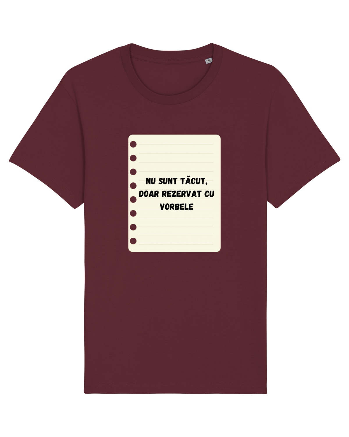 Tricou mânecă scurtă Unisex Rocker Burgundy