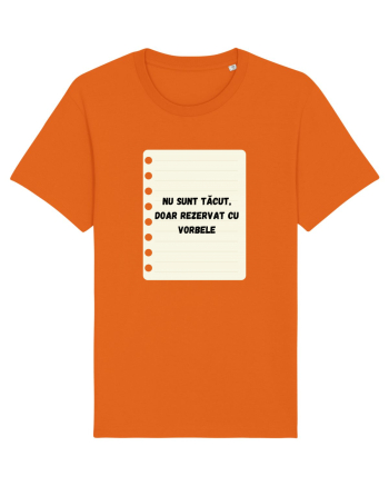 REZERVAT CU VORBELE Bright Orange