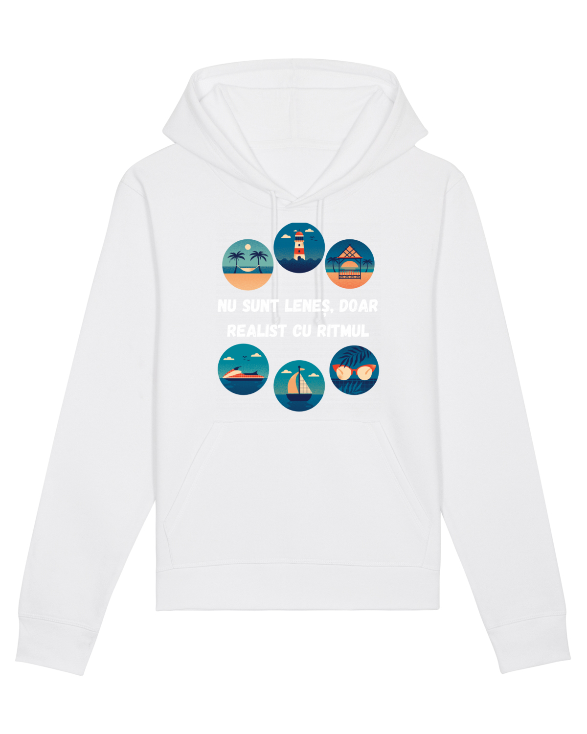 Hanorac Unisex Drummer White