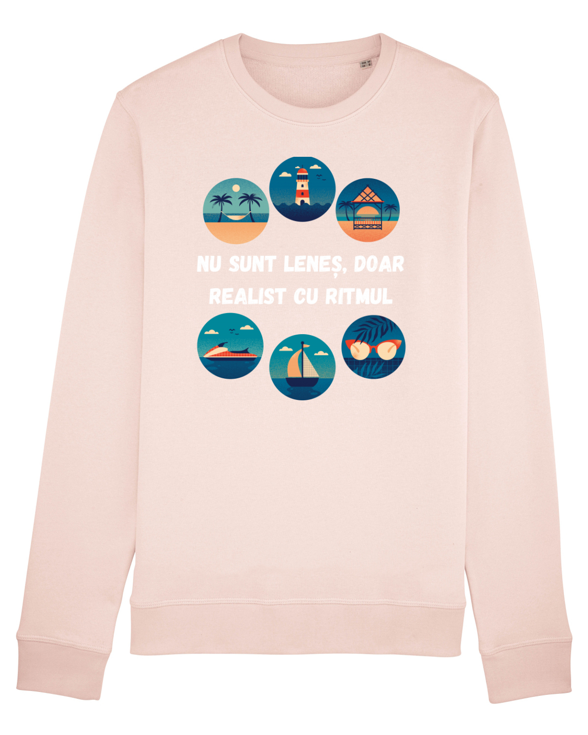 Bluză mânecă lungă Unisex Rise Candy Pink