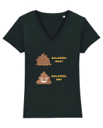 SALARIU BRUT - SALARIU NET Tricou mânecă scurtă guler V Damă Evoker