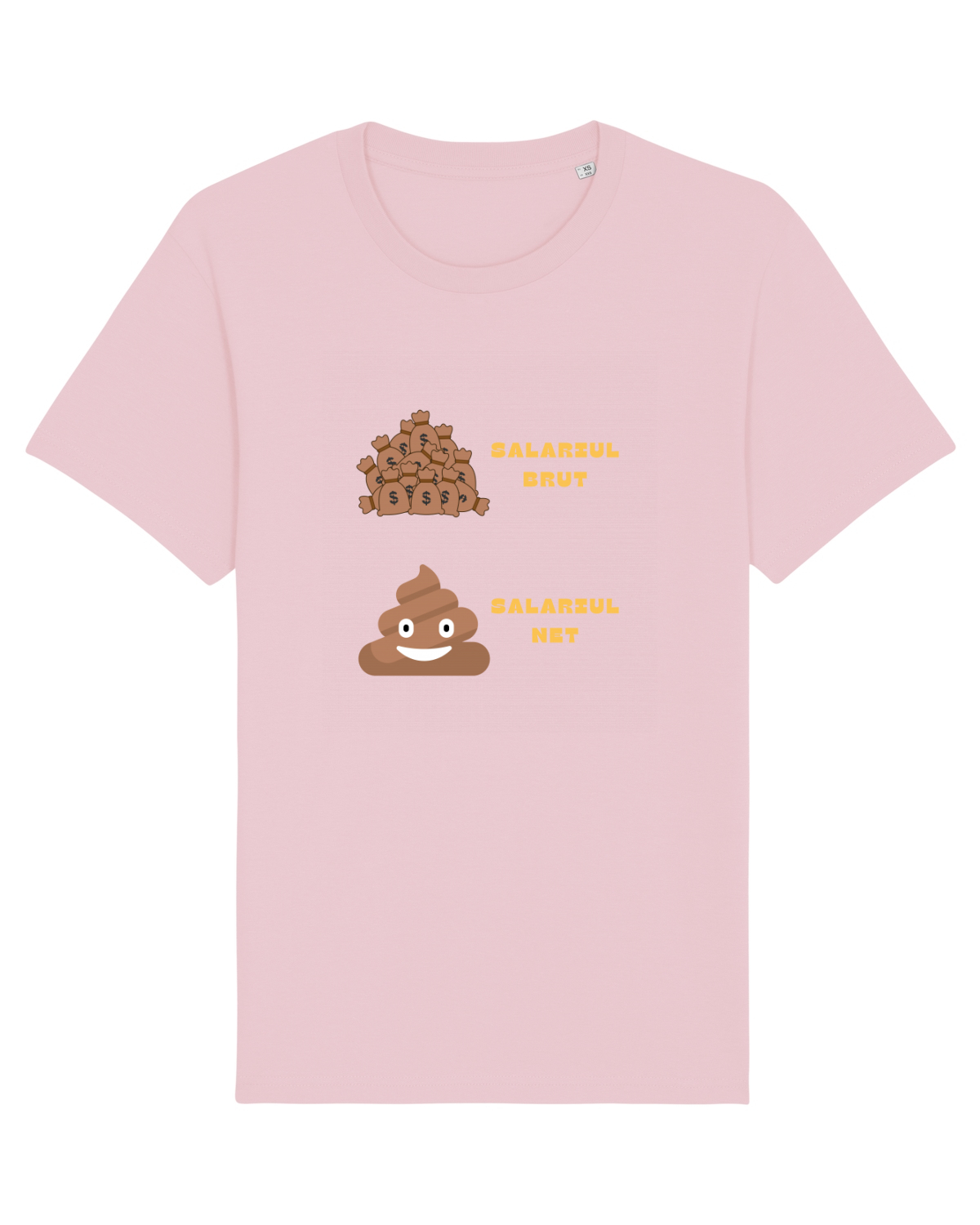 Tricou mânecă scurtă Unisex Rocker Cotton Pink