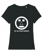 ȚI-AI TRAS FIGURI Tricou mânecă scurtă guler larg fitted Damă Expresser