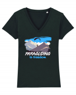 Paragliding Tricou mânecă scurtă guler V Damă Evoker