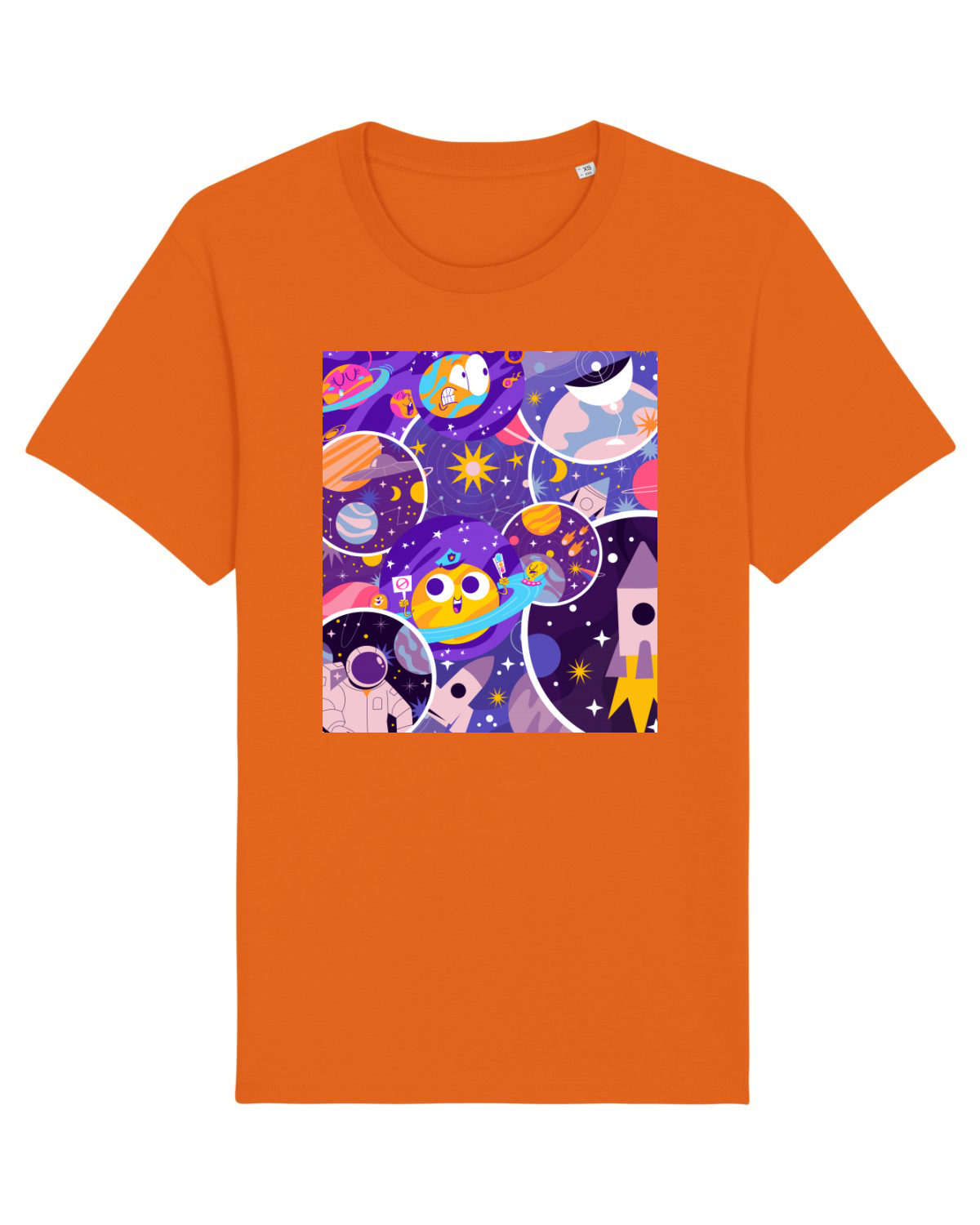 Tricou mânecă scurtă Unisex Rocker Bright Orange