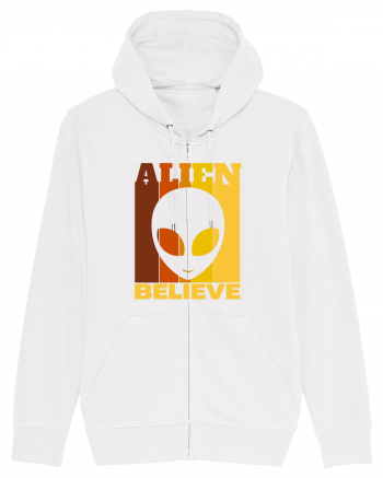 Retro Vintage Alien White