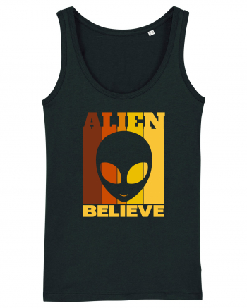 Retro Vintage Alien Black