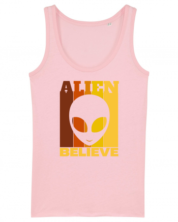 Retro Vintage Alien Cotton Pink