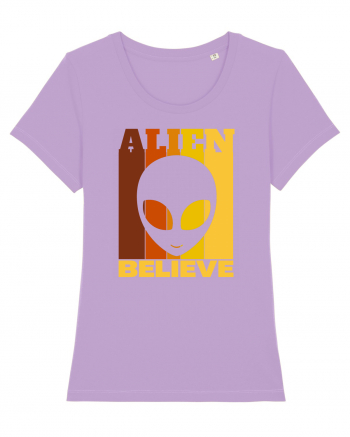 Retro Vintage Alien Lavender Dawn