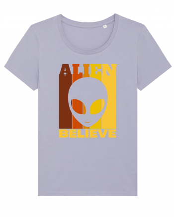 Retro Vintage Alien Lavender