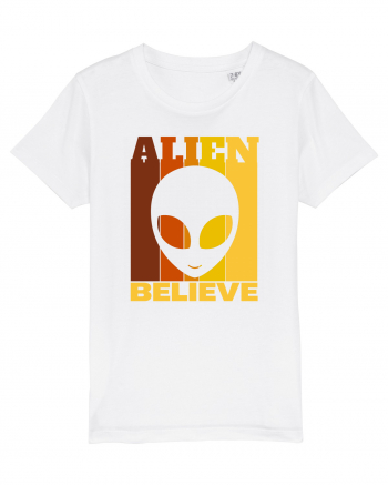 Retro Vintage Alien White