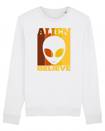 Retro Vintage Alien White