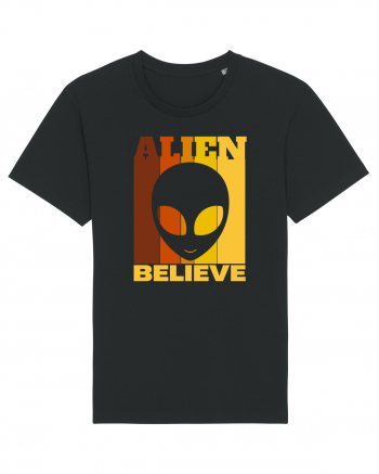 Retro Vintage Alien Black