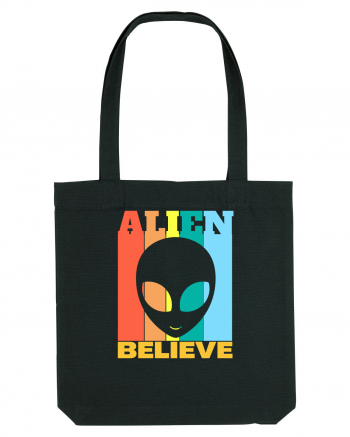 Retro Vintage Alien Black