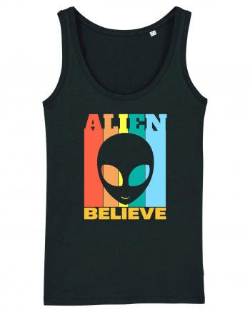 Retro Vintage Alien Black