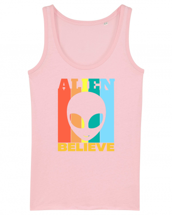 Retro Vintage Alien Cotton Pink