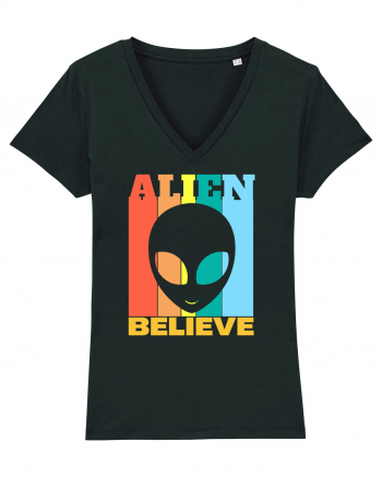 Retro Vintage Alien Black