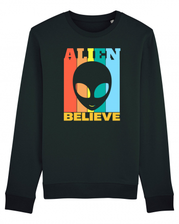 Retro Vintage Alien Black