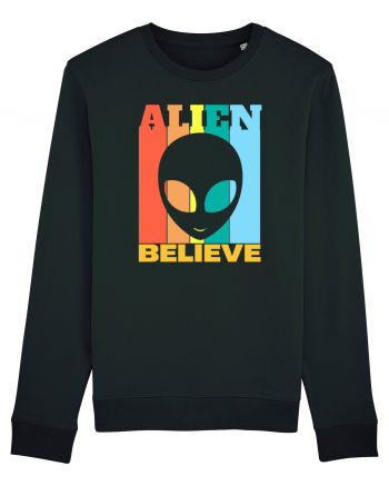 Retro Vintage Alien Black