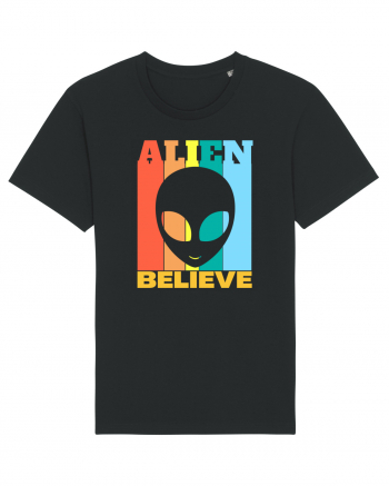 Retro Vintage Alien Black