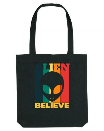 Retro Vintage Alien Black