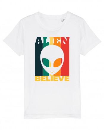 Retro Vintage Alien White