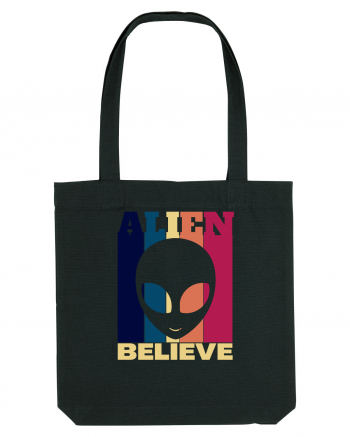 Retro Vintage Alien Black