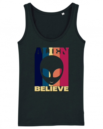 Retro Vintage Alien Black