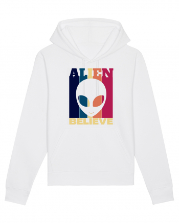 Retro Vintage Alien White