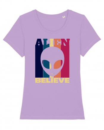 Retro Vintage Alien Lavender Dawn