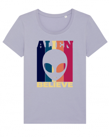 Retro Vintage Alien Lavender