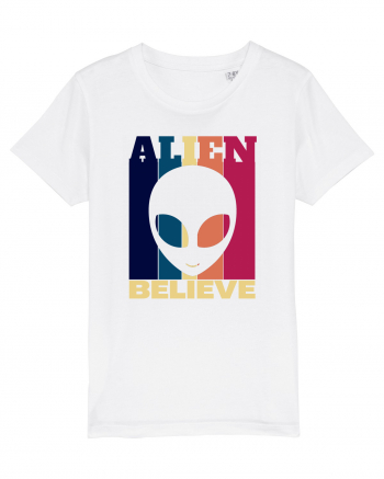 Retro Vintage Alien White