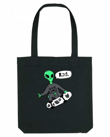 Alien Skateboarder Black