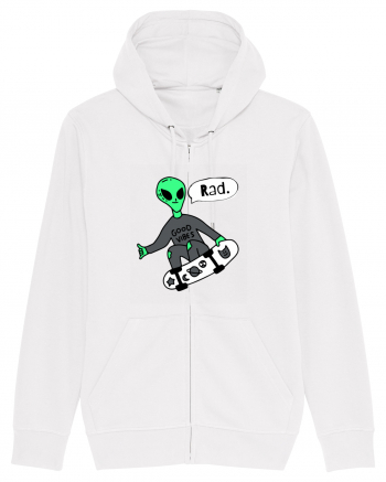 Alien Skateboarder White