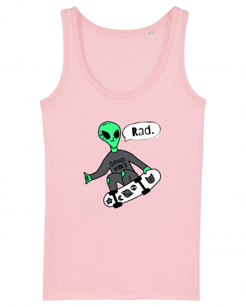 Alien Skateboarder Cotton Pink