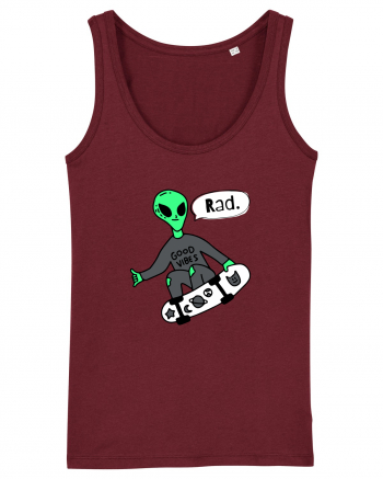 Alien Skateboarder Burgundy