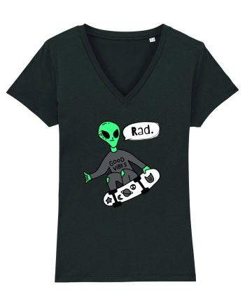 Alien Skateboarder Black