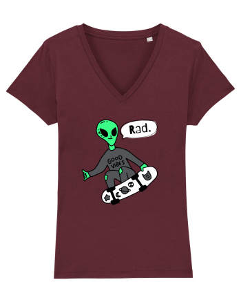 Alien Skateboarder Burgundy