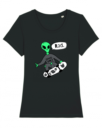 Alien Skateboarder Black