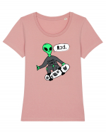 Alien Skateboarder Tricou mânecă scurtă guler larg fitted Damă Expresser