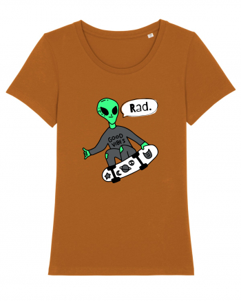 Alien Skateboarder Roasted Orange