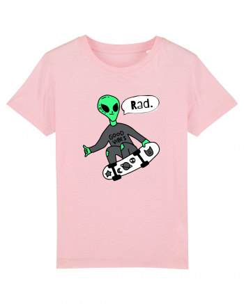 Alien Skateboarder Cotton Pink