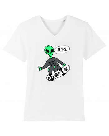 Alien Skateboarder White