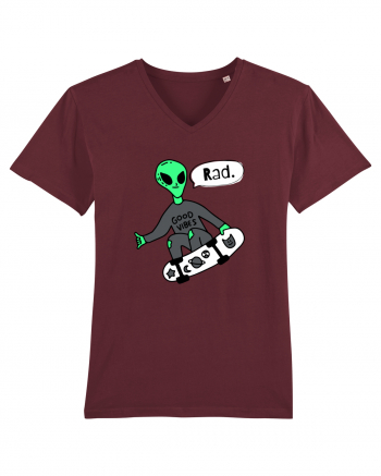 Alien Skateboarder Burgundy