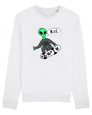 Alien Skateboarder White