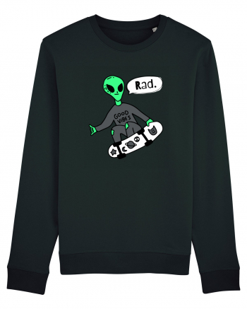 Alien Skateboarder Black