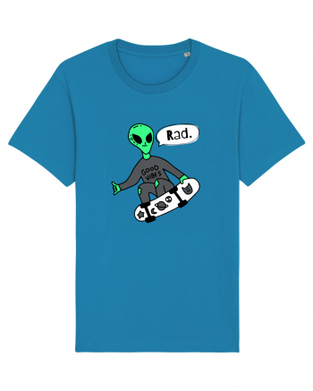 Alien Skateboarder Azur