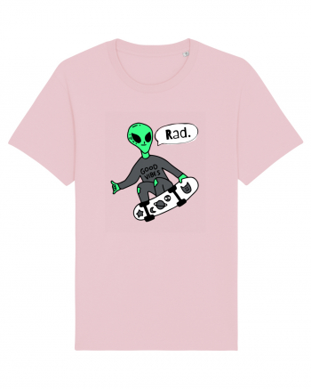 Alien Skateboarder Cotton Pink